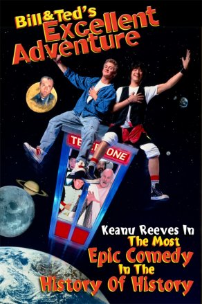 Невероятные приключения Билла и Теда (1989) Постер