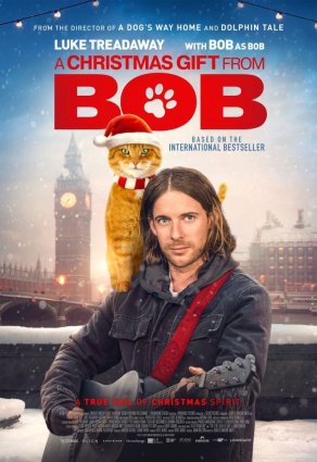 Подарок от кота Боба (2020) Постер